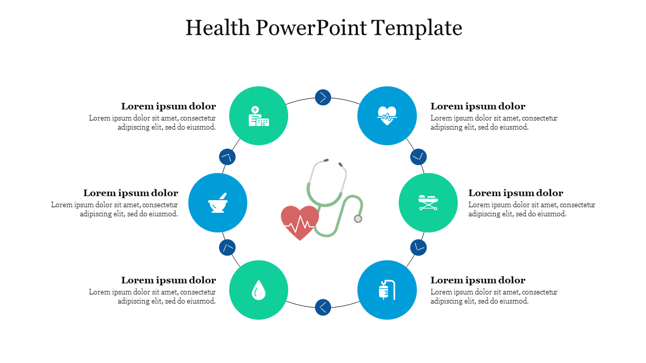 Best Health PowerPoint Template PPT Presentation Slide